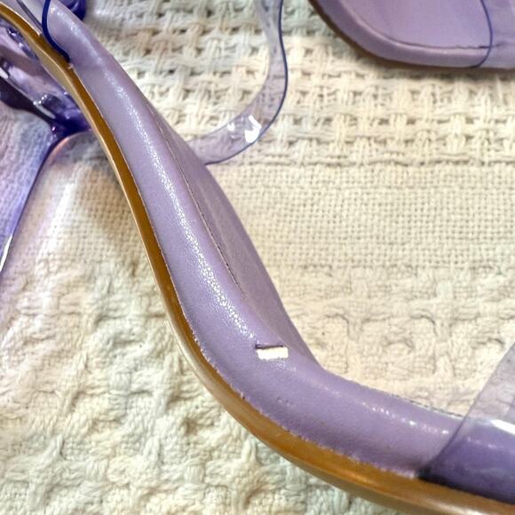 Billini 9 Caelan rubber clear double strap heels sandal 2552 - Picture 2 of 10